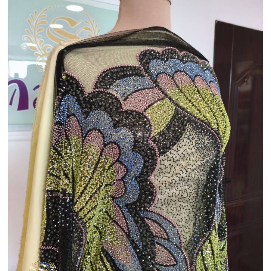 Butterfly Beaded Lace-image